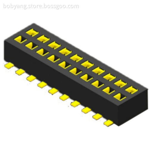 1.27mm Female Header SMT TypeTop Entry
